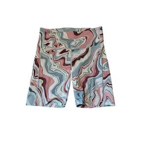 ATHLETA 7' Biker shorts, M, Marble swirl , Cycling, Biker, Flex, workout